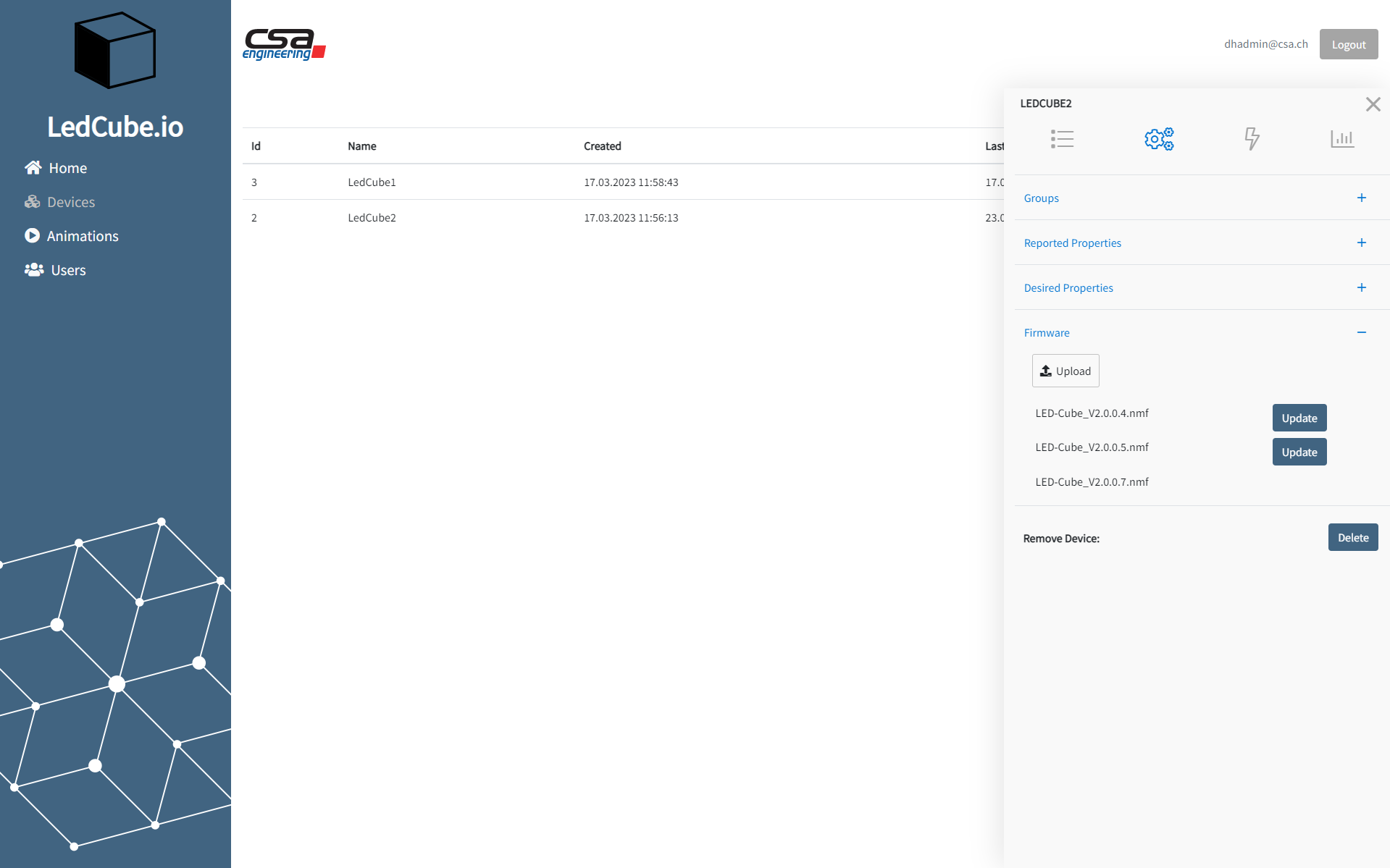 M4MCU in application 2 (Frontend)