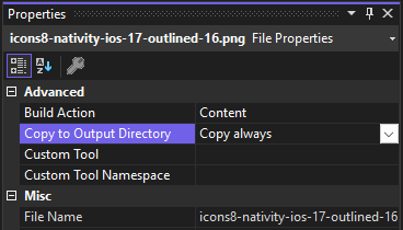 File property tab