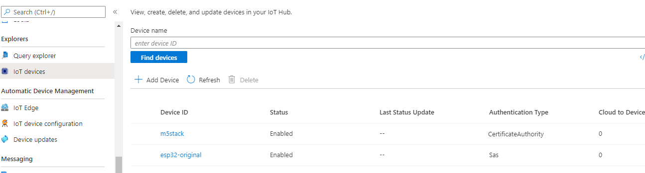 Create a Device in your IoT Hub